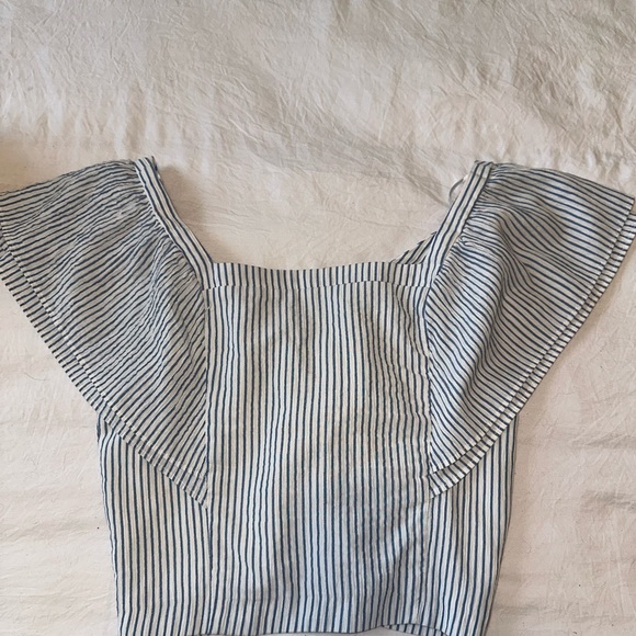 Zara TRF Collection Ruffle Sleeve Blouse - Picture 4 of 4